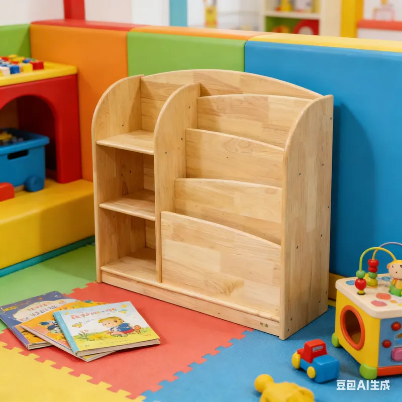 Solid Wood Kids Storage Cabine - Baby Nursery Shelf ulasan dan harga