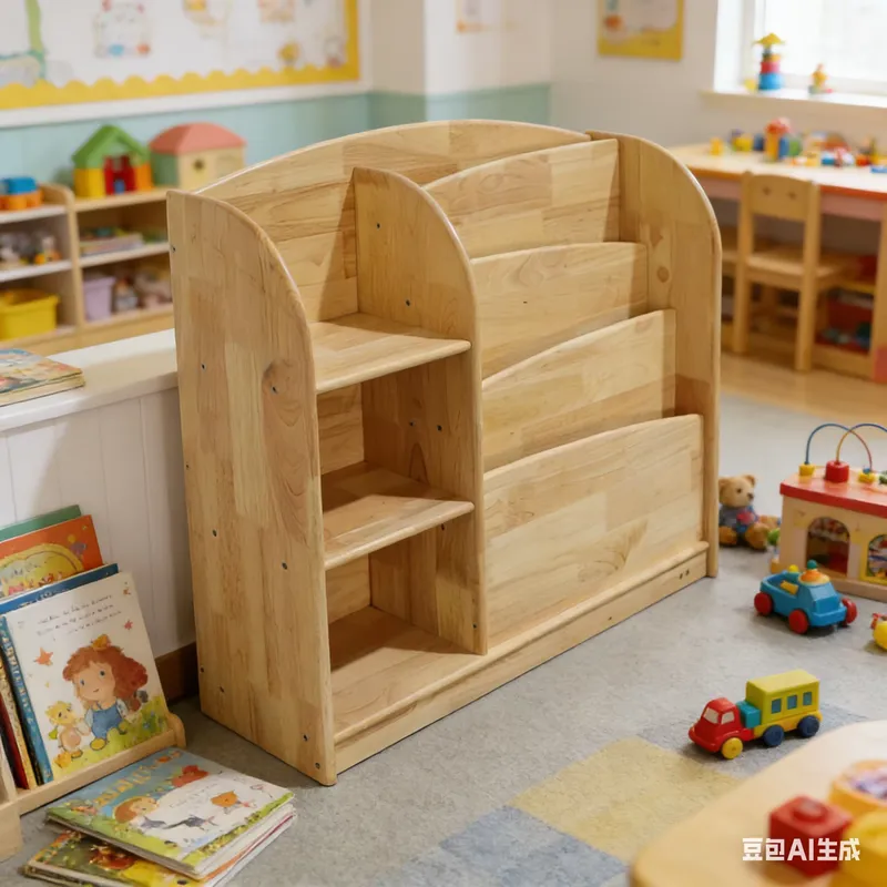 Solid Wood Kids Storage Cabine - Baby Nursery Shelf ulasan dan harga