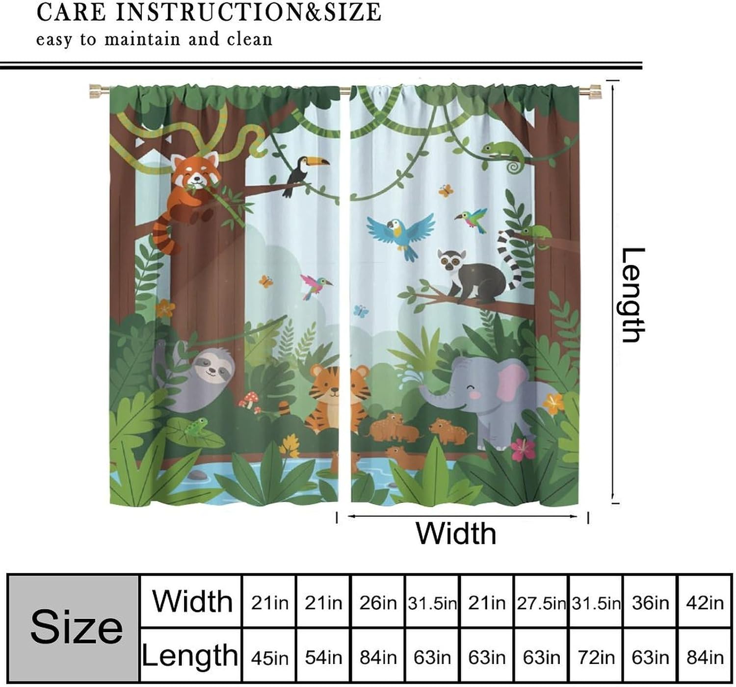 Aesthetic Tropical Jungle Anim - Baby Nursery Jungle ulasan dan harga