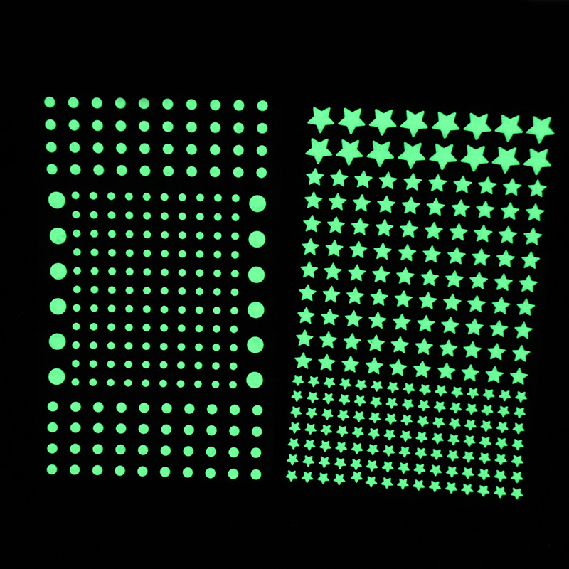 211pcs 3D Bubble Luminous Star - Baby Nursery Decals ulasan dan harga