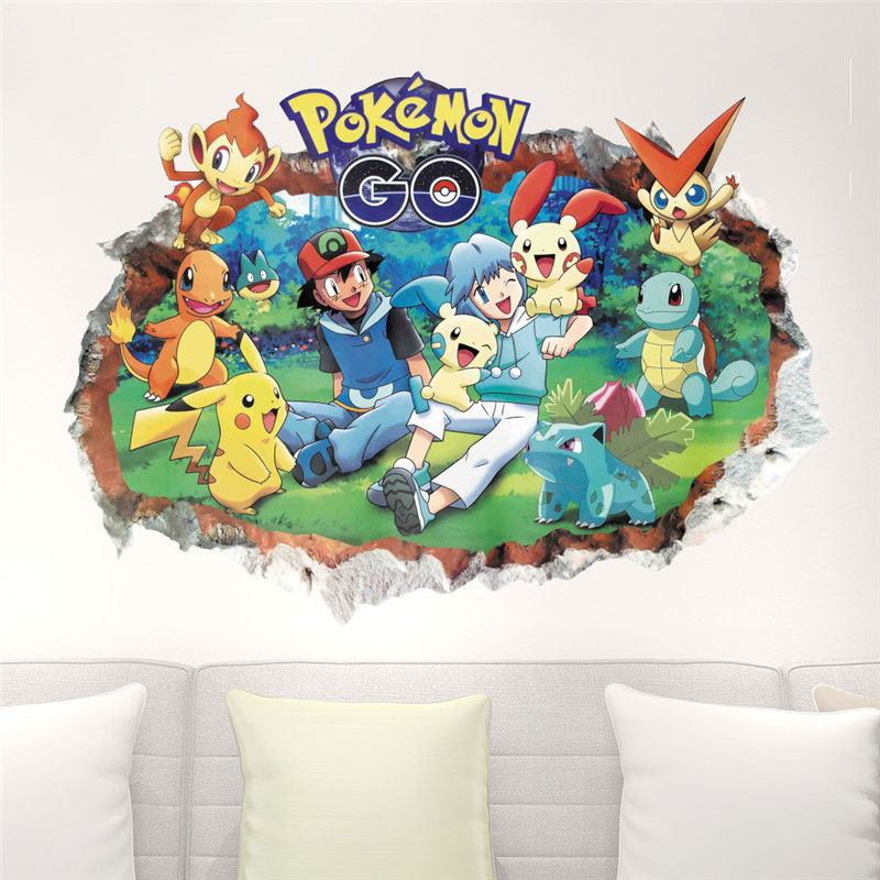 Cartoon Pokémon Pikachu Wall S - Baby Nursery Decals ulasan dan harga