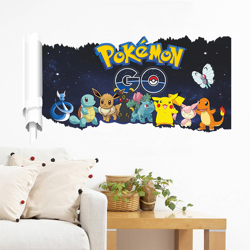 Cartoon Pokémon Pikachu Wall S - Baby Nursery Decals ulasan dan harga