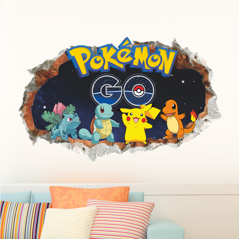 Cartoon Pokémon Pikachu Wall S - Baby Nursery Decals ulasan dan harga