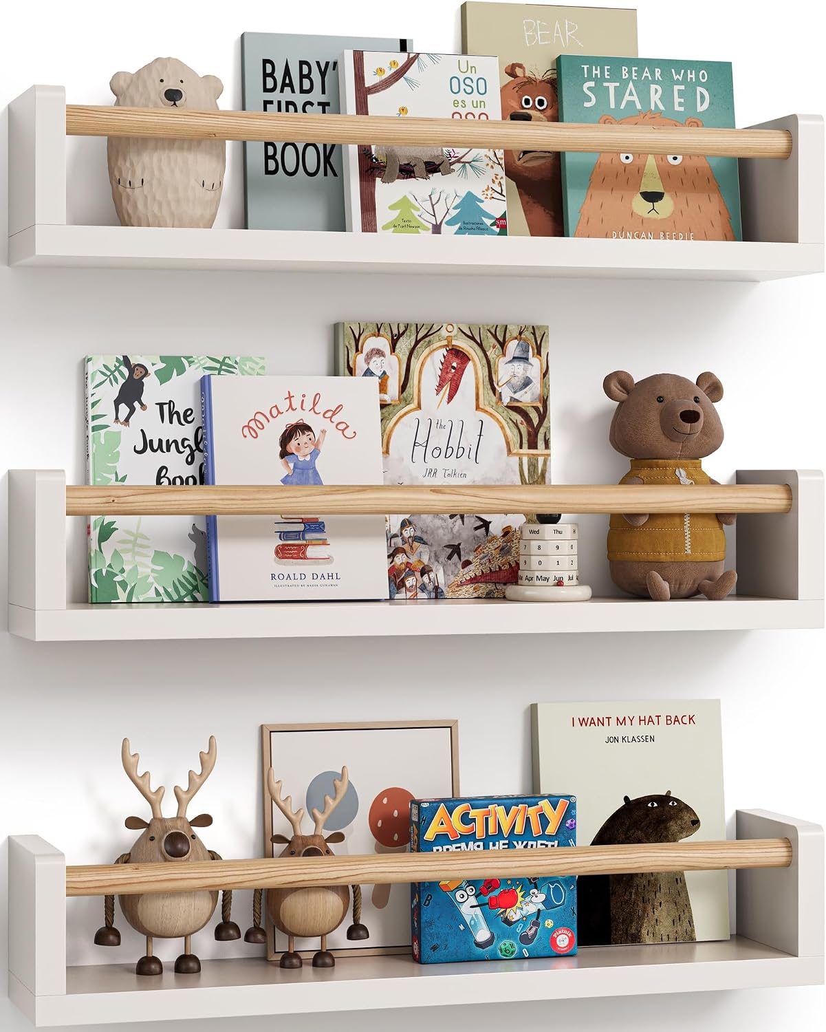 Set of 3 floating nursery book - Baby Nursery Shelf ulasan dan harga