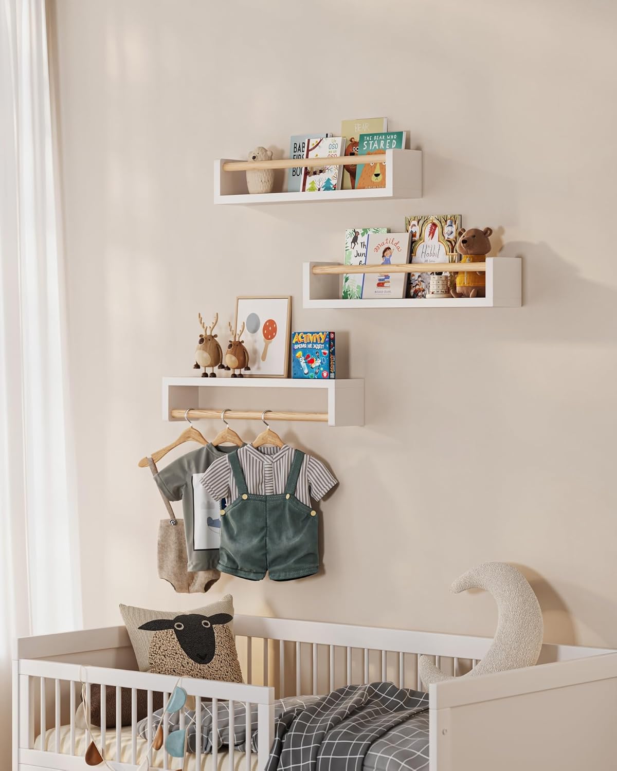 Set of 3 floating nursery book - Baby Nursery Shelf ulasan dan harga