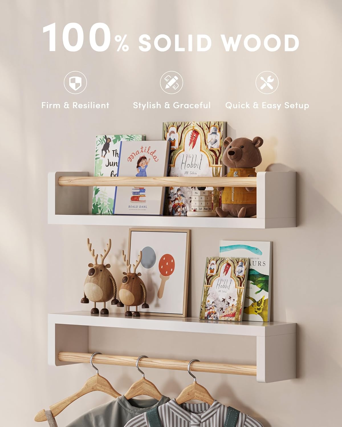 Set of 3 floating nursery book - Baby Nursery Shelf ulasan dan harga