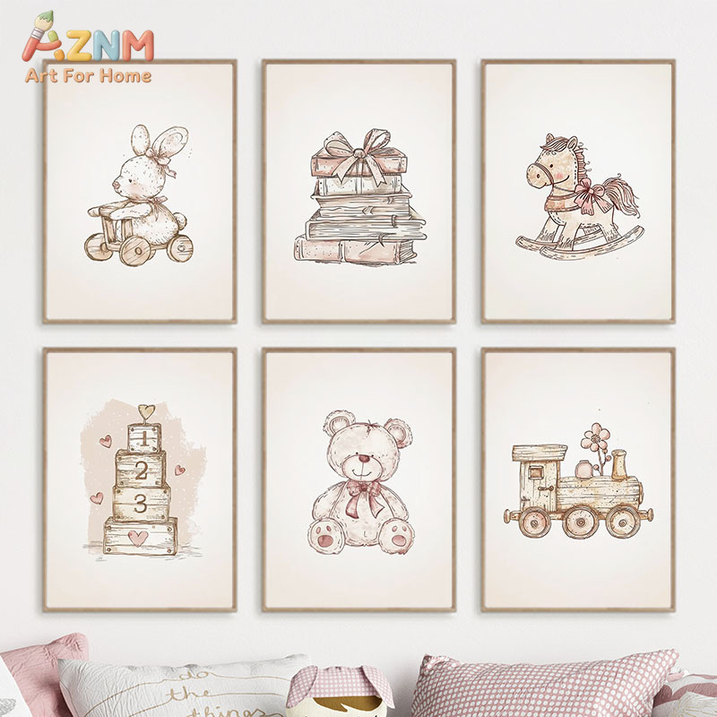AZNM Vintage Baby Toy Canvas W - Baby Nursery Vintage ulasan dan harga