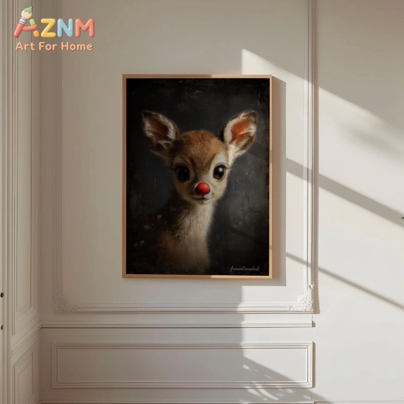 Unframed Canvas Wall Art Cute  - Baby Nursery Vintage ulasan dan harga