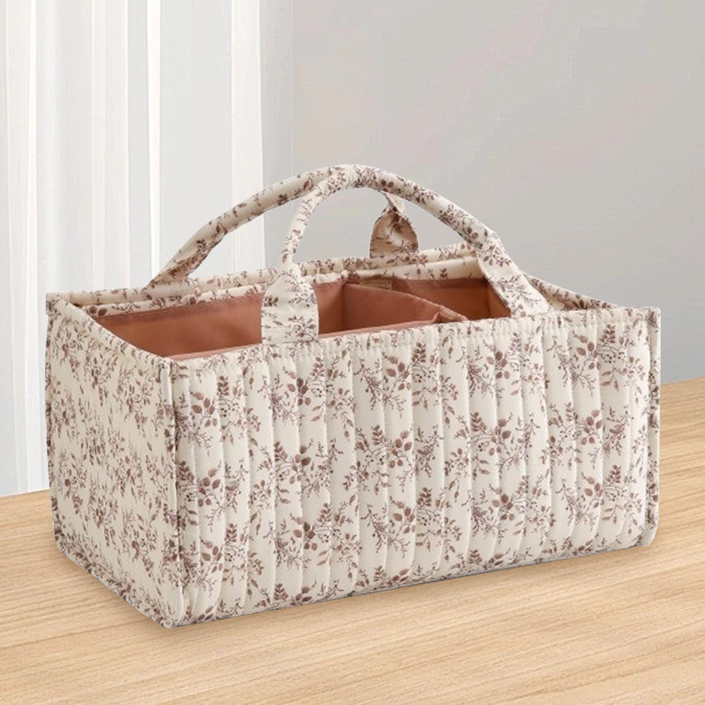 Floral Diaper Caddy Organizer  - Baby Nursery Essentials ulasan dan harga