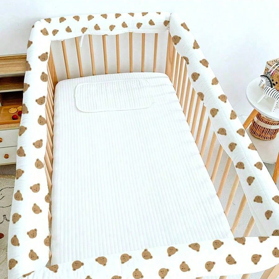3Pcs Ins Baby Crib Bumper Stri - Baby Nursery Glider ulasan dan harga