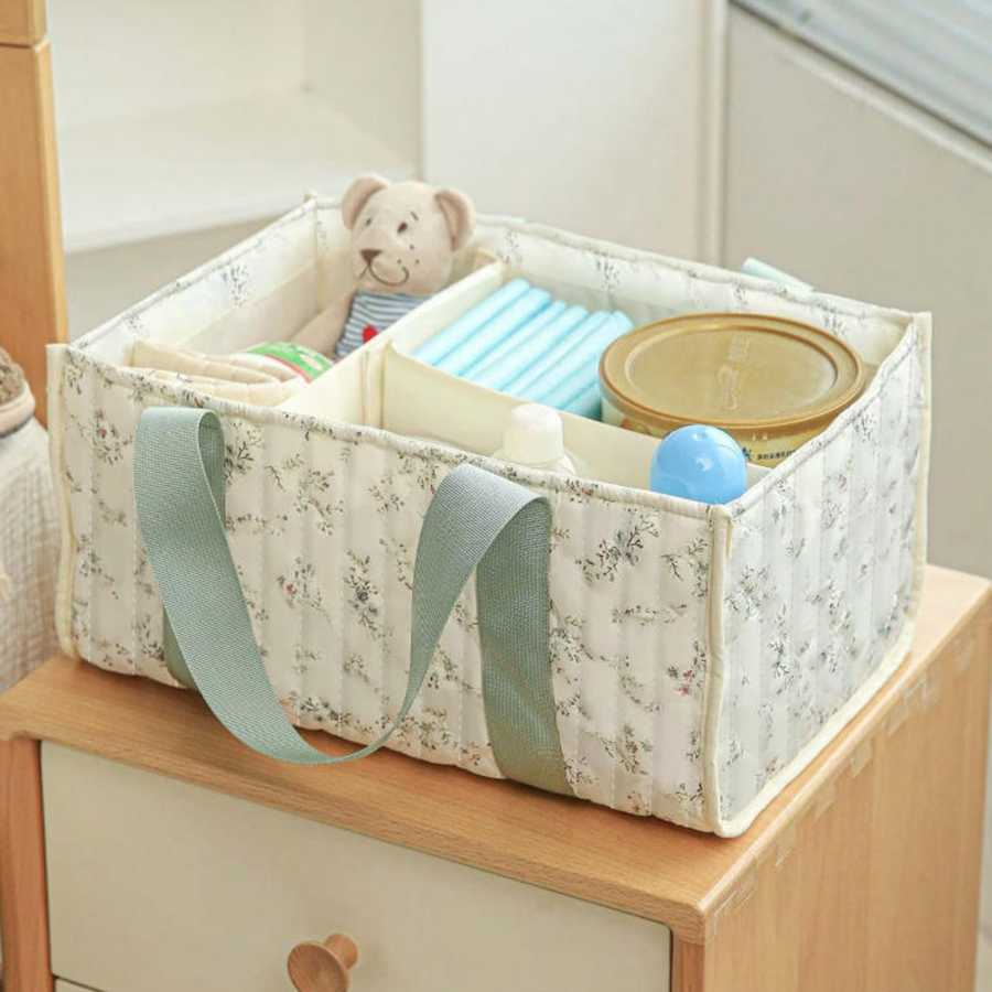 Floral Diaper Caddy Organizer, - Baby Nursery Essentials ulasan dan harga