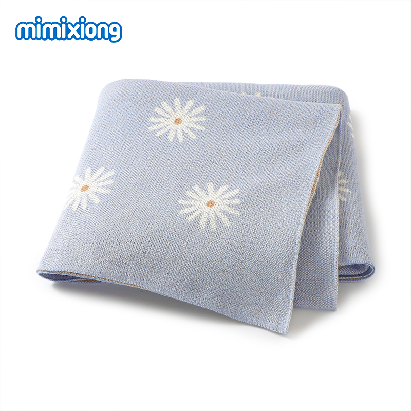 Baby Floral Blankets Knitted A - Baby Girl Nursery Quilt ulasan dan harga